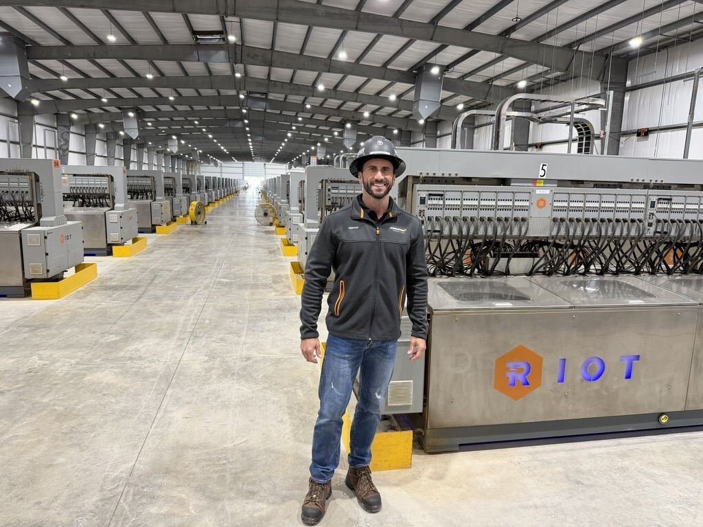 Jeffrey inside a crypto mining facility