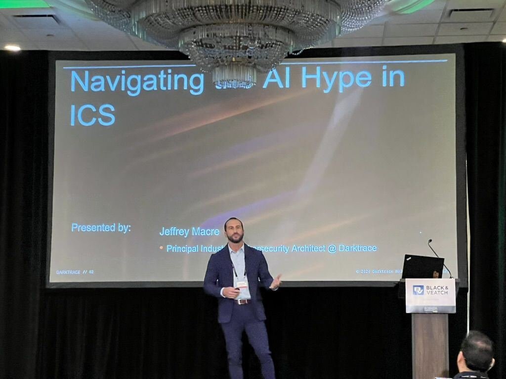 Jeffrey Macre presenting Navigating AI Hype in ICS